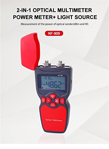 NF-909. Mini-tragbarer digitaler Multimeter-Faser-optischer Leistungszähler und Lichtquelle Faser-Kleber und Sichtfehler-Locator Für Ethernet und Telefon von DMETE