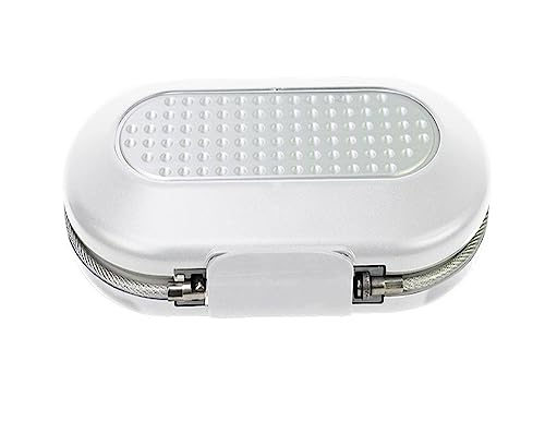 Safe, Mini-Kombinationssafe, tragbar, persönlicher Safe, Passwortsperre, Schmuck, Bargeld, Karten, Telefon, kleine Aufbewahrungsboxen mit Drahtseilbefestigung Wohnungsmakler Ersatz(5900D White) von DMETE