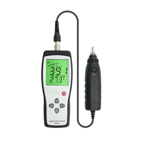Schwingungsanalysator, AS63B Digitales Vibrationsmessrät mit freistehender Sonde, 10 Hz ~ 1 kHz, 0,1~199,9 mt/s, Präzisions-Vibrationsmessrät von DMETE