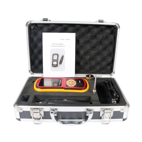 Schwingungsanalysator, Vibrationsmessrät Visuelle LCD-Anzei Messwert und Status GM63B for den Langzeitbrauch(GM63B-BEN-SIM) von DMETE