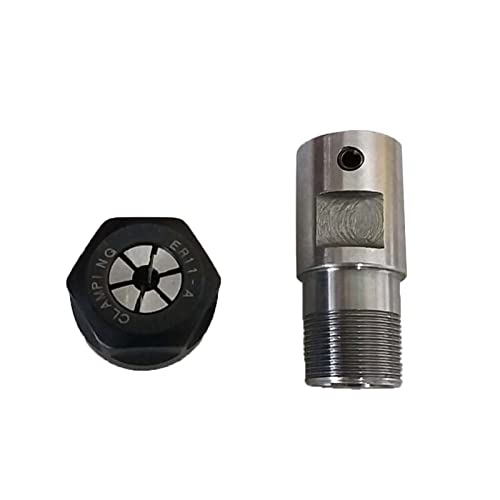Spindelmaschinenmaschine Klemmstange Welle Loch 5/6/8mm Motor verlängerte Klemmmesser-Gravurmaschine Bohrer ER11- (1-7) Für Gravieren/Fräsen(Hole6mm withER11-1.5) von DMETE