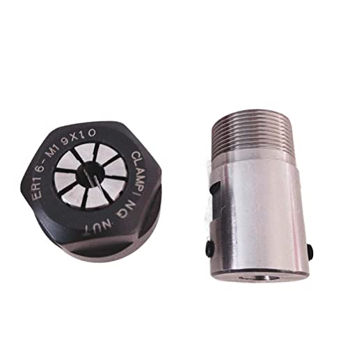 Spindelmotor -Klemmstange C20 ER16 32L 6mm +1pcs ER16 Chuck 1mm-10mm Collet 1PCS Für Gravieren/Fräsen(6MM 3mm Collet) von DMETE