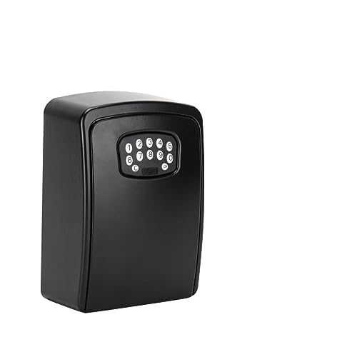 Tuya Smart Home Schlüssel Lagerung Geheimnis Box APP Entsperren Sicherheit Code Lock wasserdichte Wand Halterung Schlüssel Safe Wohnungsmakler Ersatz(Black A) von DMETE