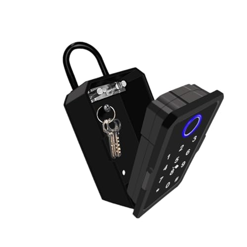 Tuya Smart Key Box Finrabdruck Safe Stora Lock Schlüssel Digitale Sicherheit Lockbox Kombination Code IC Karte Entrieln Tür Vermietung Wohnungsmakler Ersatz(1 Key Box 1 Gateway) von DMETE