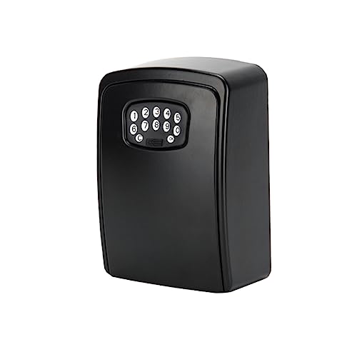 Tuya Smart Key Lock-Box Wand Aluminium Legierung Schlüssel Safe Wetterfest Mit Code Schlüssel Lagerung Lock-Box Indoor Outdoor Wohnungsmakler Ersatz(TUYA Key Safe Box 2) von DMETE