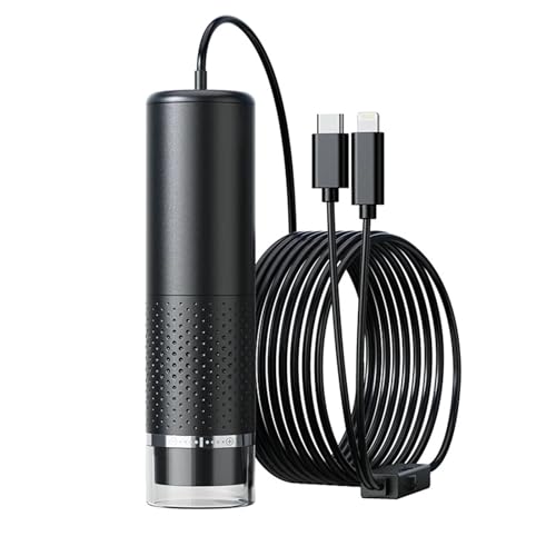 Typ-C 2in1 Digital-Endoskop Tragbares 8LED-Endoskop mit 1600-facher Vergrößerung for die Inspektion von Telefonkameras Klare Bilder von DMETE