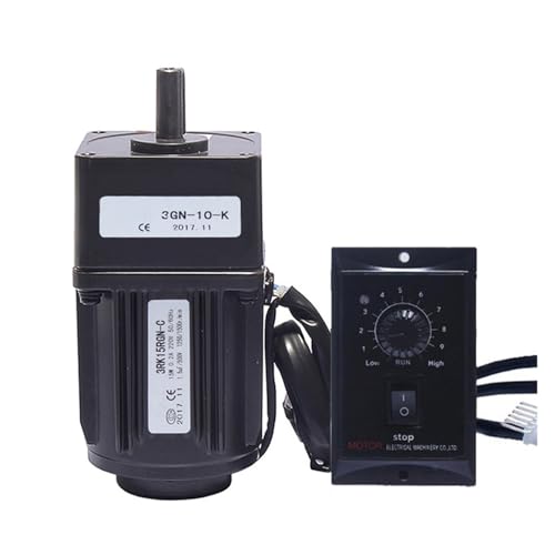 Untersetzungsgetriebe, 1:3-1:300 415-5 U/min 15 W Wechselstrom-Umkehrtriebe 3RK15GN-C +US-52 Motor mit variabler Drehzahl Wechselstrom-Untersetzungstriebemotor triebemotor(8.3rpm) von DMETE
