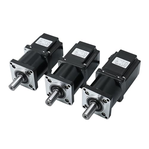 Untersetzungsgetriebe, HLTNC Reduzierter Schrittmotor mit 57 mm 1,1 Nm 1,5 Nm 3,2 Nm 2-Phasen-Motor + Planetentriebe mit 3:1 bis 100:1 Verhältnis for CNC-Graveur(Ratio 20 To 1,3.2Nm) von DMETE