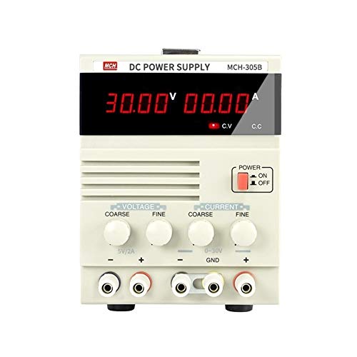 Vierstellige Anzeige Linearer Leistungstransformator MCH-305B 30V 5A Einstellbares DC-Netzteil Einfache Messungen(220V) von DMETE