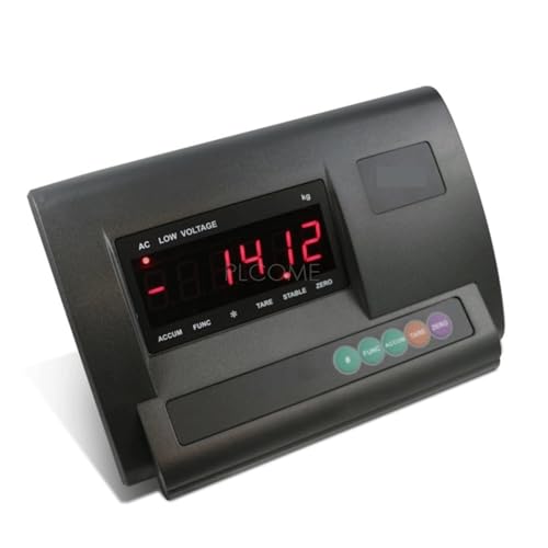 Wiederaufladbarer digitaler Wäindikator Wäzelle wichtsmessrät Plattformwaa Controller Loadometer ENGLISCH Panel LED-Anzei Drucksensor(RS232 5m cable) von DMETE