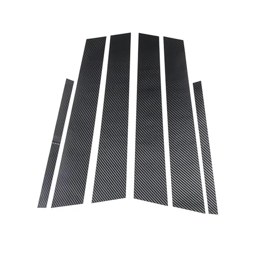 DMFCJQ 6 Stück Auto Dekoration Aufkleber B-Säulen für Autotür-Fenstersäulen für Mercedes-Benz C Class Wagon 2015-2023, Lackschutz Folie Set für Auto B-Säule Schutz Zierblenden Aufkleber von DMFCJQ