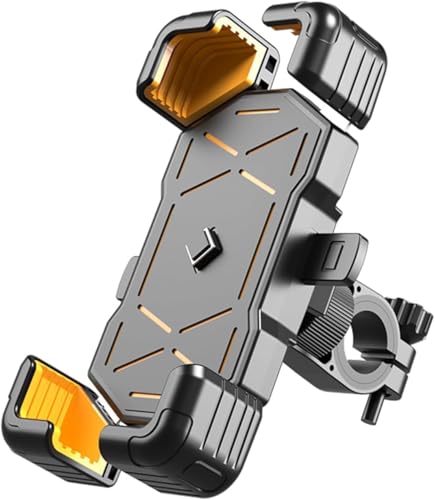 DMFCJQ Handyhalterung Motorrad Anti Shake für Yamaha YZF R1, Verstellbar Motorrad Handyhalter, 360° Drehbar Handy Motorrad Halterung, Motorradzubehör,Yellow-Handlebar Holder DMFCJQ Handyhalterung Motorrad Anti Shake für Yamaha YZF R1, Verstellbar Motorrad Handyhalter, 360° Drehbar Handy Motorrad Halterung, Motorradzubehör,Yellow-Handlebar Holder von DMFCJQ