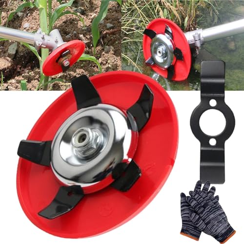 DMJHJY 1/2/3PCS Weeder Platte Klingen 6 In, Unkrautbekämpfung Disc Trimmer, Amphibische Unkrautbekämpfung Disc Mower, Universal Unkrautvernichter, Unkrautvernichter Ersatz (1 Satz) von DMJHJY