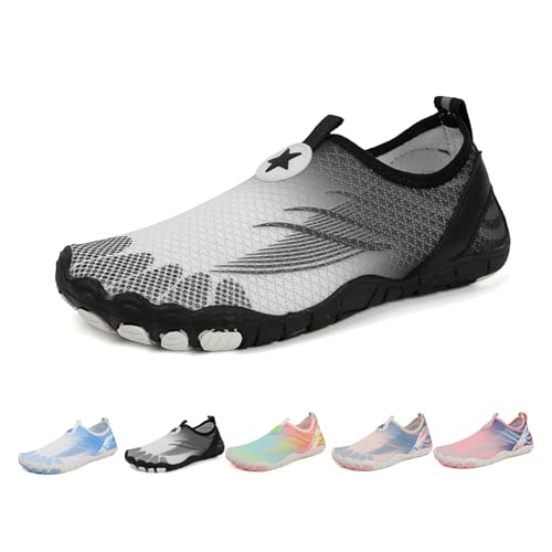 DMJHJY Erdungsschuhe, Erdungsschuhe mit Kupfer, Barfußschuhe, Wanderschuhe Wasserdichtes Trail Running für Frauen Männer (Schwarz,42) von DMJHJY