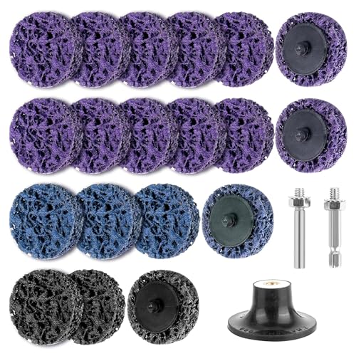 19 Stück 2 Zoll CSD Scheibe Schleifscheibe ‎DMJJSD® Grobreinigungsscheibe Reinigungsscheibe Set Csd Sscheibe Bohrmaschine für OberfläcHenbearbeitung Polieren Rostentfernung Schweißnähte Ntfernen (50m von DMJJSD