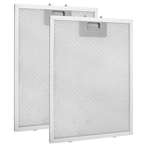Metallfettfilter für Dunstabzugshaube 320x260mm | 2Stück Metallmaschen Filter für Dunstabzugshauben Filter Metall Ersatzfilter Aluminium-Fettfilter Austauschfilter Universal für Küchenabzugshauben von DMJJSD