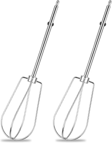 Rührbesen für Handmixer 2Stück Universelles Ersatz Schneebesen zum Schlagen Rühreinheit Rührstäbe für Handmixer Schneebesen Quirl Rechts Links Quirl Mixer pour Petit électroménager Batteur électrique von DMJJSD