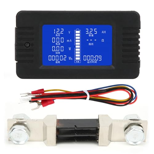 Akku-Zähler LCD-Digital anzeige Multi-Tester mit 300A Shunt für Batterie-Test-Detektor Akku-Zähler LCD-Digital anzeige Multi-Tester mit 300A Shunt für Batterie-Test-Detektor von DMLENGOIN