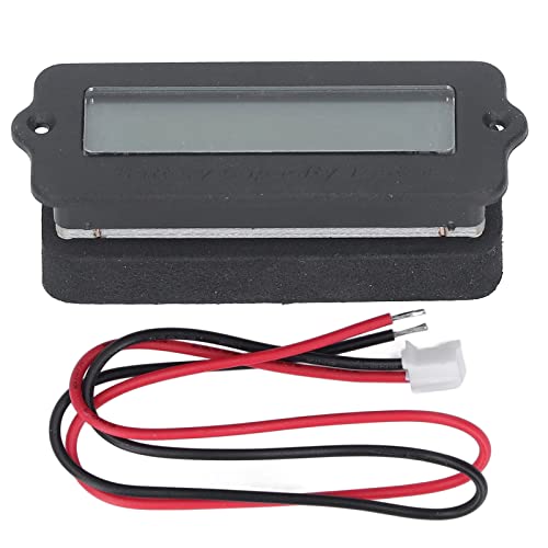 Batteriemesser Digitalspannungsindikator Lithium-Batterie-Kapazität Monitor 8-63V Shell Compact Easy Anschluss (36V) von DMLENGOIN