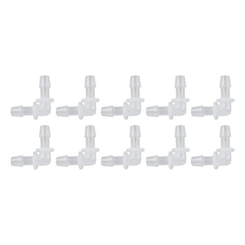 DMLENGOIN 90 -Grad -Steckeradapter L Form des Ellbogenschlauchgelenks gleichermaßen Plastikbeschläge für Pumpe und Silikonrohre (7.9mm) von DMLENGOIN