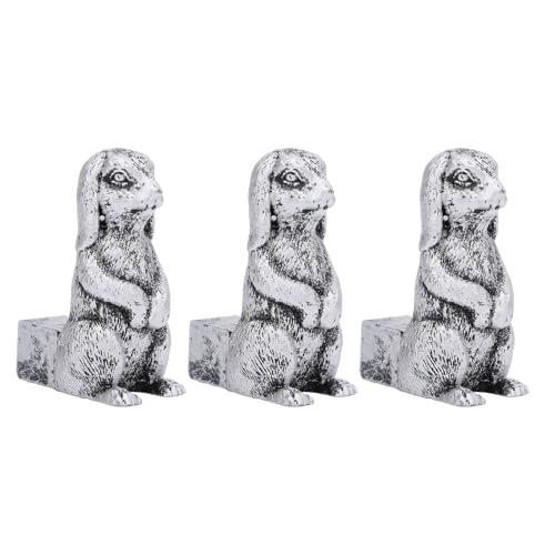 DMLENGOIN Blumentopf Ative Füße Harz Tierstatue Pflanzenstopf Unterstützung für Garten im Freien (Standing Rabbit) von DMLENGOIN