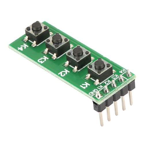 DMLENGOIN Universelle 4 Taste -Druckknopfschaltermodul -Tastaturplatine für Mini -Breadboard AVR ARM STM32 FPGA von DMLENGOIN