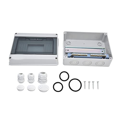 IP65 Distribution Box 8 Wege Electrical Junction Hülle Outdoor -Leistungsschalter transparenter Abdeckung für den Gebrauch in Innen- und Außenbereiche IP65 Distribution Box 8 Wege Electrical Junction Hülle Outdoor -Leistungsschalter transparenter Abdeckung für den Gebrauch in Innen- und Außenbereiche von DMLENGOIN