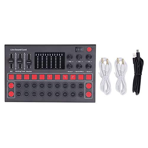 Sprachwechsler -Soundboard -LED -Display -Geräuschreduktion Bluetooth Dual Channel Live -Soundkartenaufzeichnung von DMLENGOIN