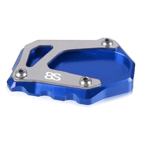 DMLHL Fußstütze Motorrad Fußstütze Fußseitenhalterung Erweiterung Expander Stützplatte Pad Für Suzuki GSX-8S GSX8S GSX 8 S 2023-2025(Blu) von DMLHL
