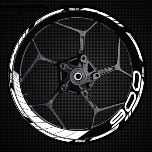 DMLHL Modifikationsaufkleber 1 Satz Motorradzubehör-Felgenaufkleber Streifen Reflektierende Felgenaufkleber Für Kawasaki Z900 Z 900 Z-900(Style 3) von DMLHL