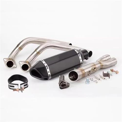 DMLHL Motorrad Auspuff Komplette Systeme Schalldämpfer Vorne Rohr Schalldämpfer Verbindung Rohr Für Y&amaha MT-07(Style 5) von DMLHL