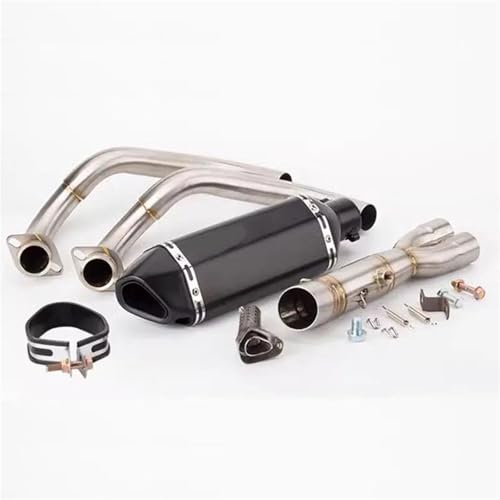 DMLHL Motorrad Auspuff Komplette Systeme Schalldämpfer Vorne Rohr Schalldämpfer Verbindung Rohr Für Y&amaha MT-07(Style 6) von DMLHL