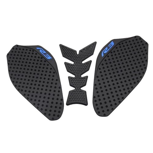 DMLHL Rutschfester Tankpad-Aufkleber Für Motorrad, Seitlicher Gas- Und Kniegriffschutz, Für Y&amaha YZF R3 YZFR3 2019 20(Style 11) von DMLHL