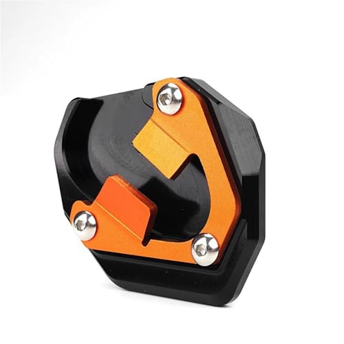Fußstütze Motorrad CNC Halterung Seite Halterung Verlängerung Pad Vergrößerte Unterstützung Für 1390 Für Super Für Duke R/R EVO/GT 2023-2025(Orange-a) von DMLHL