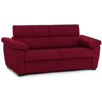 2-Sitzer Schlafsofa Contrada, Schlafsofa fürs Wohnzimmer, gepolstert, abnehmbar, 100 % Made in Italy-Qualität, 205x95 h100 cm, Rot - Dmora 2-Sitzer Schlafsofa Contrada, Schlafsofa fürs Wohnzimmer, gepolstert, abnehmbar, 100 % Made in Italy-Qualität, 205x95 h100 cm, Rot - Dmora von DMORA