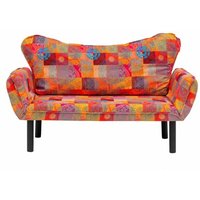 2-Sitzer SchlafsofaAquilonis, Verwandelbares Sofa, Lineare Stoffstruktur, Schlafsessel mit Stauraum, 150x65 h40 cm, Bunt - Dmora 2-Sitzer SchlafsofaAquilonis, Verwandelbares Sofa, Lineare Stoffstruktur, Schlafsessel mit Stauraum, 150x65 h40 cm, Bunt - Dmora von DMORA