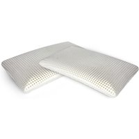 2er-Set Kissen für das Bett, 100% Made in Italy, Ergonomisches 'Seifen'-Kissen aus perforiertem Memory-Schaum, hypoallergen und atmungsaktiv, 2er-Set Kissen für das Bett, 100% Made in Italy, Ergonomisches 'Seifen'-Kissen aus perforiertem Memory-Schaum, hypoallergen und atmungsaktiv, von DMORA