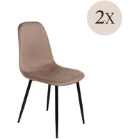 2er-Set Pismo-Stühle, Samtpolstersessel, Gepolsterter Esszimmerstuhl, Konferenzstuhl, 45x56h87 cm, Turteltaube 2er-Set Pismo-Stühle, Samtpolstersessel, Gepolsterter Esszimmerstuhl, Konferenzstuhl, 45x56h87 cm, Turteltaube von DMORA