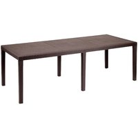 Abbaviva Gartentisch, 10 Personen, 90x150x72h cm, Braun Abbaviva Gartentisch, 10 Personen, 90x150x72h cm, Braun von DMORA