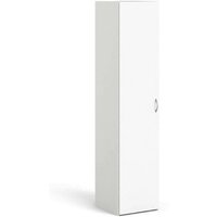 Allzweckschrank 1 Tür, 3 Einlegeböden, 41,5x175,4h cm Weiß von DMORA