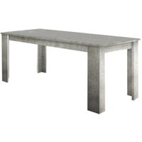 Ausziehbarer Esstisch Dkouamé, Ausziehbare Konsole bis zu 12 Sitzplätze, ausziehbare Konsole 100% Made in Italy, cm 160/210x90h75, Zement - Dmora von DMORA