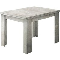 Ausziehbarer Esstisch Dlirol, Hilfsküchenkonsole, Ausziehbarer Tisch, 100% Made in Italy, cm 90x90h75, Zement - Dmora von DMORA