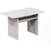 Ausziehbarer Tisch Dgalles, Esstisch mit Buchöffnung, ErWeißerbare Mehrzweckkonsole, 100% Made in Italy, 120x70h75 cm, Weiß - Dmora von DMORA