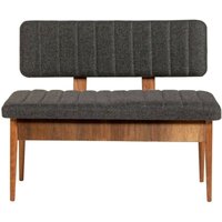 Bank Mirphak, Mehrzweckbank, Gastplatz, Balkonbank mit mehreren Positionen, 110x40h85 cm, Walnuss und Anthrazit, mit verstärkter Verpackung - Dmora Bank Mirphak, Mehrzweckbank, Gastplatz, Balkonbank mit mehreren Positionen, 110x40h85 cm, Walnuss und Anthrazit, mit verstärkter Verpackung - Dmora von DMORA