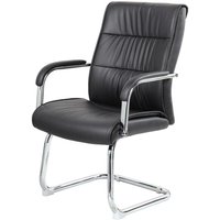 Bürostuhl Dmolina, Wartezimmerstühle mit Armlehnen für Büro, Ergonomischer Wartestuhl, 66x59h98 cm, Schwarz - Dmora Bürostuhl Dmolina, Wartezimmerstühle mit Armlehnen für Büro, Ergonomischer Wartestuhl, 66x59h98 cm, Schwarz - Dmora von DMORA