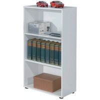 Dmora - Bücherregal mit drei Regalen, weiße Farbe, 60 x 110 x 30 cm von DMORA