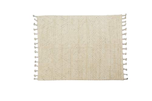 Dmora California Moderner Teppich, Kelim-Stil, 100% Baumwolle, Elfenbein, 150x80cm von Dmora