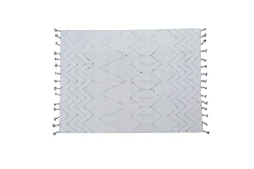 Dmora California Moderner Teppich, Kelim-Stil, 100% Baumwolle, Elfenbein, 200x140cm von Dmora