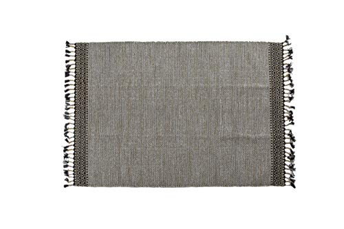 Dmora Dallas moderner Teppich, Kelim-Stil, 100% Baumwolle, beige, 170x110cm von Dmora