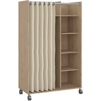 Dmora - Großer Kleiderschrank Alfango, Schlafzimmermöbel, Schrank, Garderobe, 100x48 h160 cm, Eiche und Beige Dmora - Großer Kleiderschrank Alfango, Schlafzimmermöbel, Schrank, Garderobe, 100x48 h160 cm, Eiche und Beige von DMORA